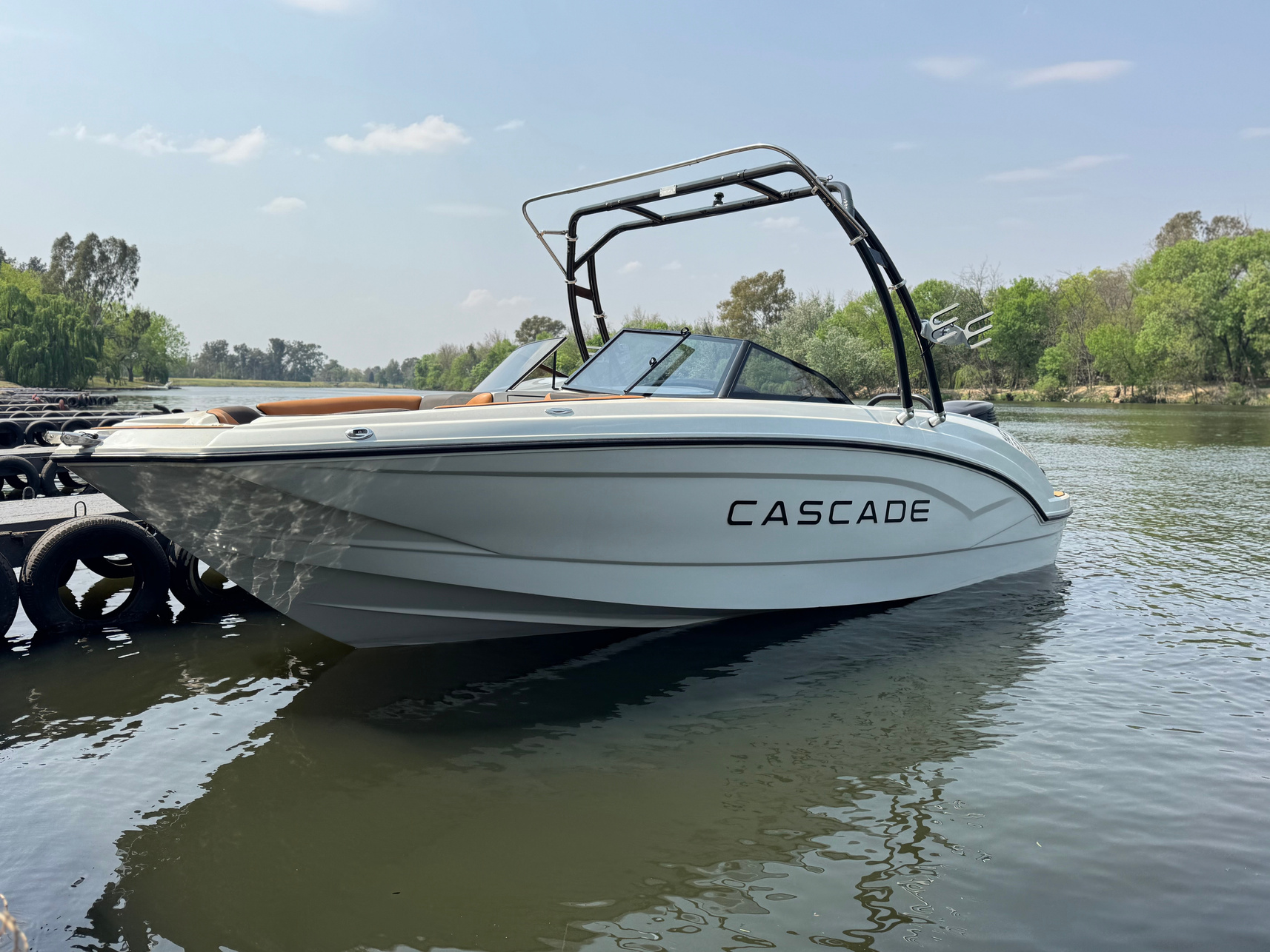 Cascade 230 at the marina